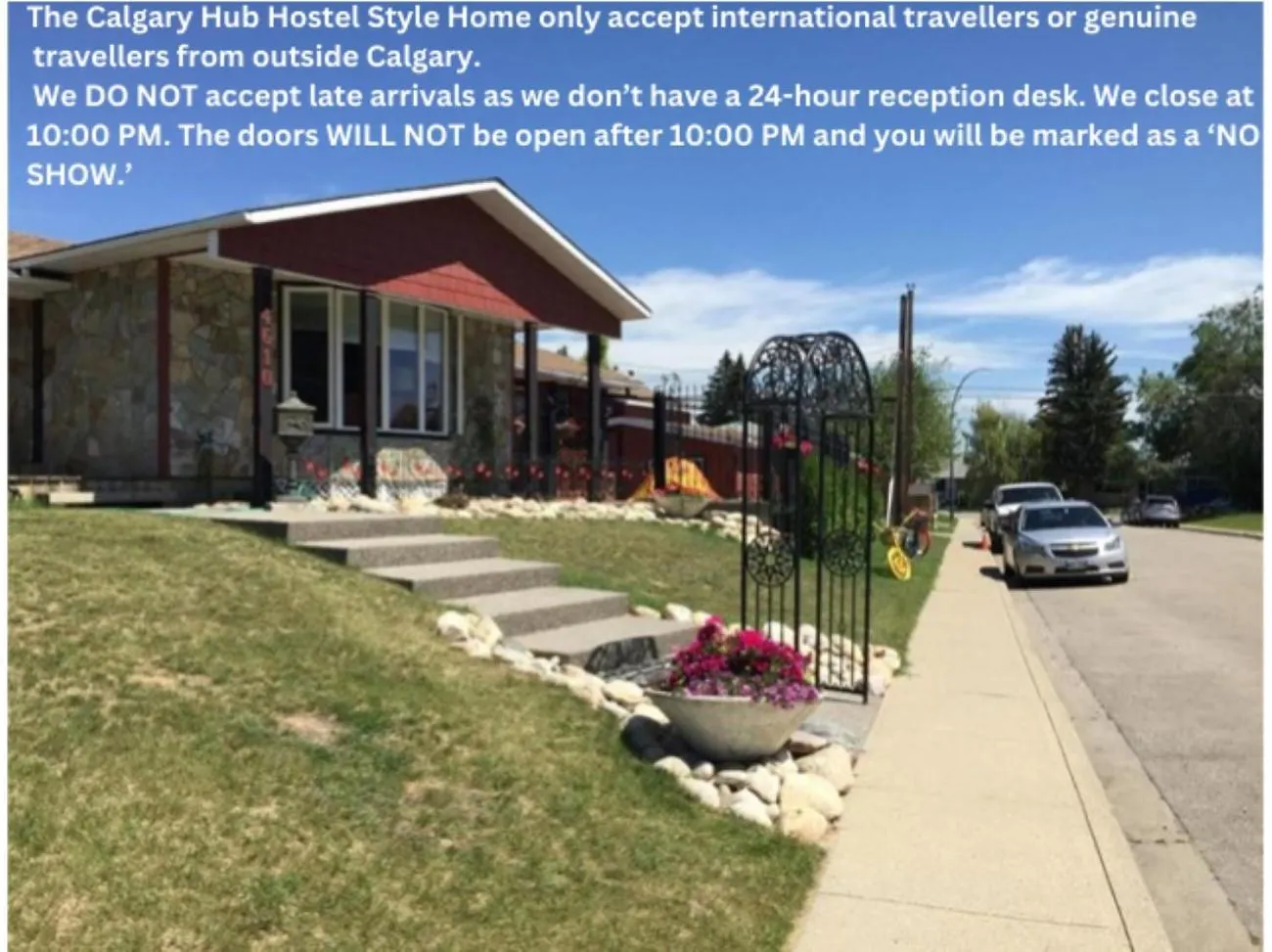 The Calgary Hub Hostel Style Home location